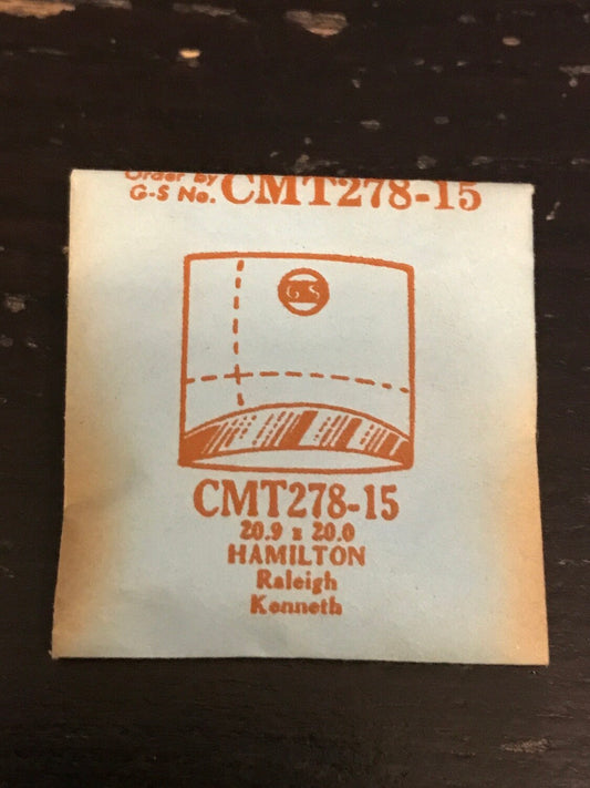 GS Fancy Crystal CMT278-15 for HAMILTON Raleigh, Kenneth - 20.9 x 20.0 mm - New