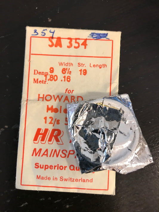 HR Mainspring SA354 for Howard 12s No. 552 - Alloy