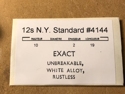 N.Y. Standard 12s Mainspring #4144 (EXACT) - Alloy