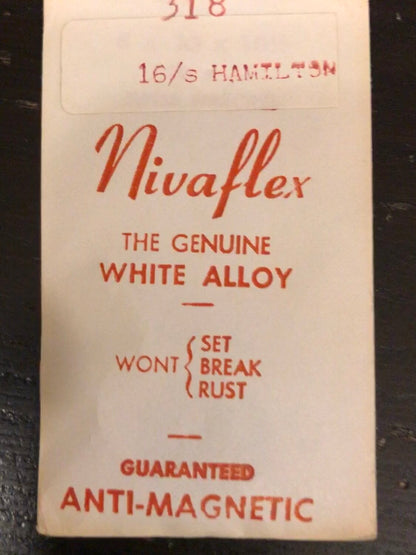 Nivaflex Mainspring for 16s Hamilton #318 / 718043 - Alloy