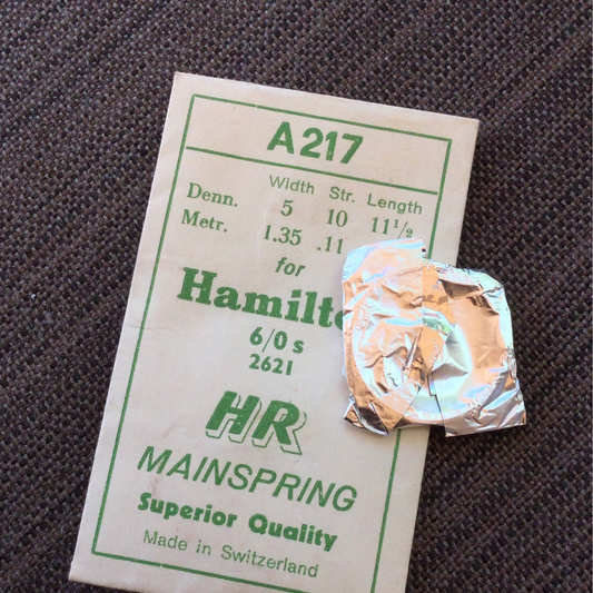 HR Mainspring A217 - for 6/0 Hamilton 2621 - Steel