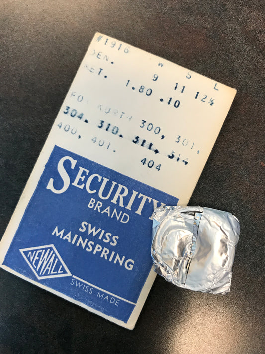 Newall Security Mainspring #1916 for Kurth 300 thru 314 + 400 thru 404 - Steel