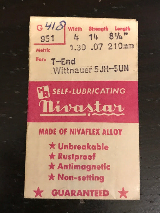 HR Nivastar Mainspring G951 for Wittnauer 5JH, 5UN - Alloy