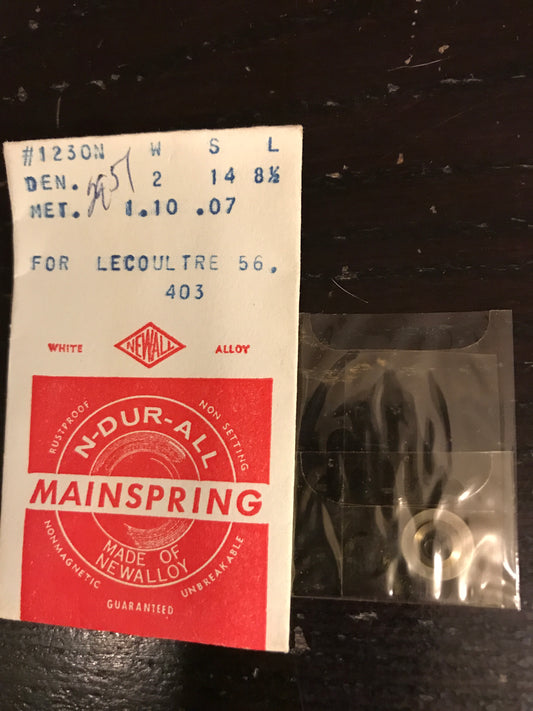 NEWALL Mainspring #1230N for LeCoultre 56, 403 - Alloy