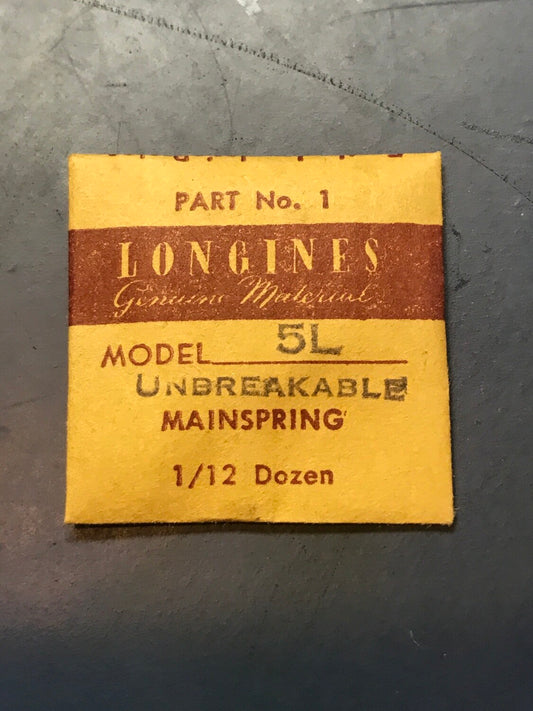 Longines Factory Mainspring for caliber 5L - Alloy