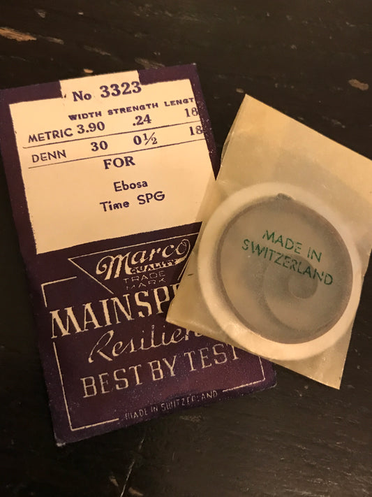 Marco TIME Mainspring #3323 for Ebosa caliber 45 Travel Clock - Steel