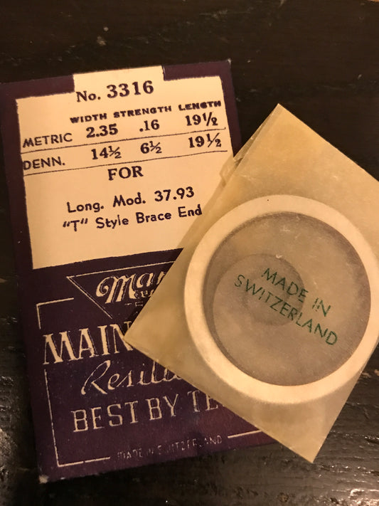 Marco Mainspring #3316 for Longines Caliber 37.93 - Steel