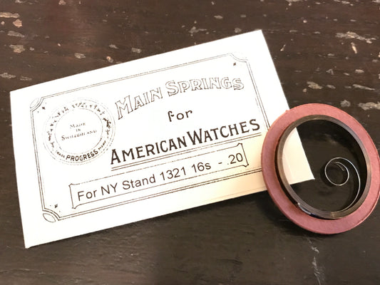 Progress Mainspring for 16s N.Y. Standard Factory No. 1321 - Steel