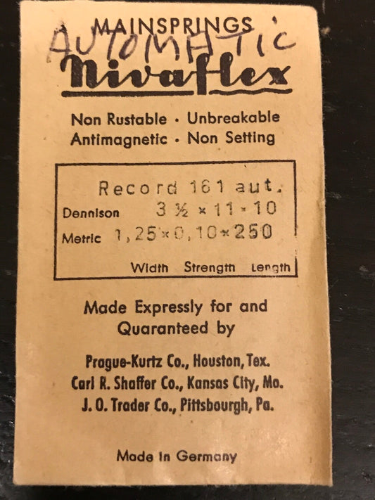 Nivaflex Mainspring for Record caliber 161 automatic - Alloy