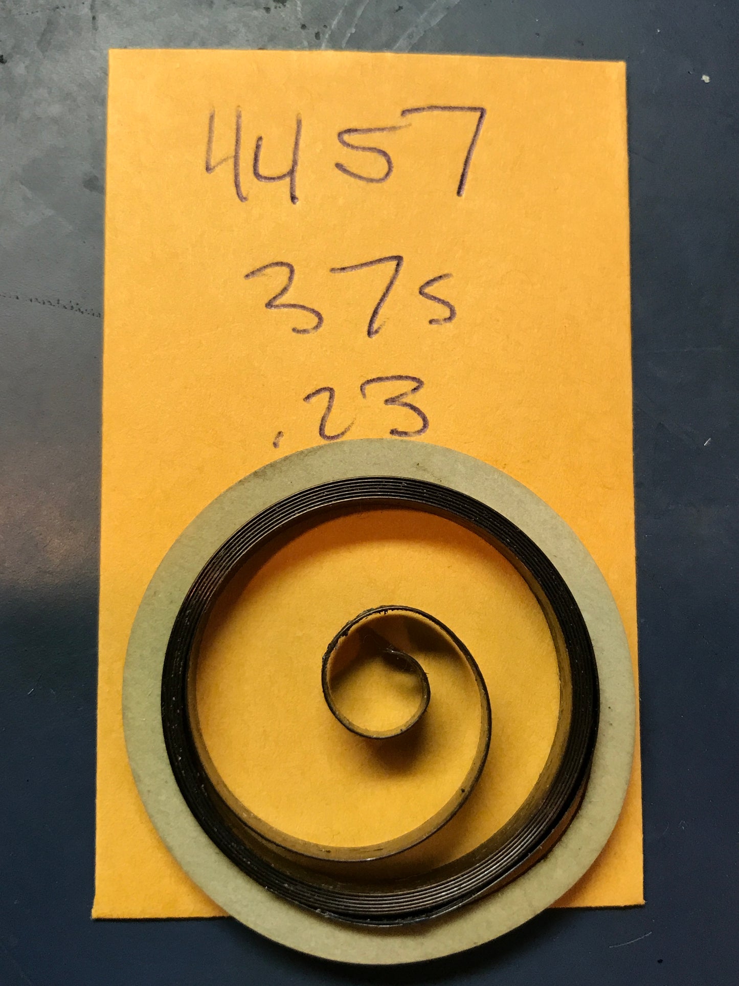 Elgin Factory Mainspring for Elgin 37s 8-Day Clocks #4457 - Steel