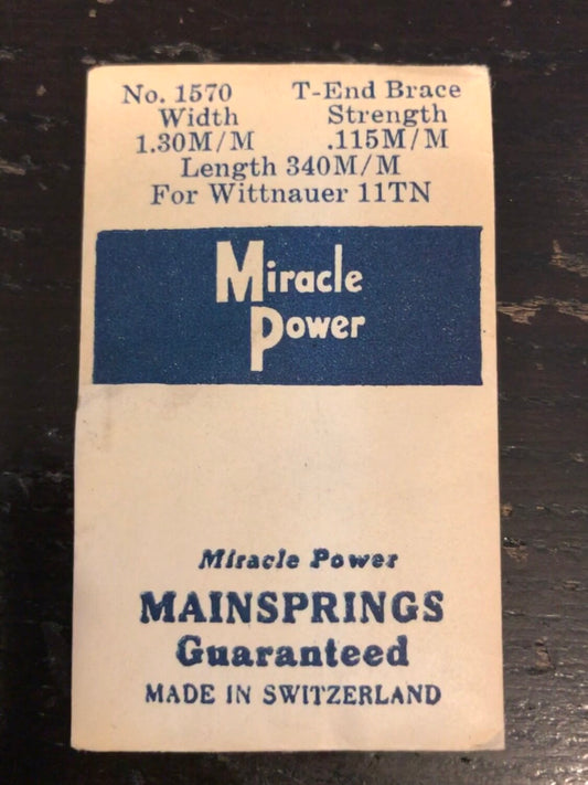 Miracle Power Mainspring for Wittnauer caliber 11TN - Steel