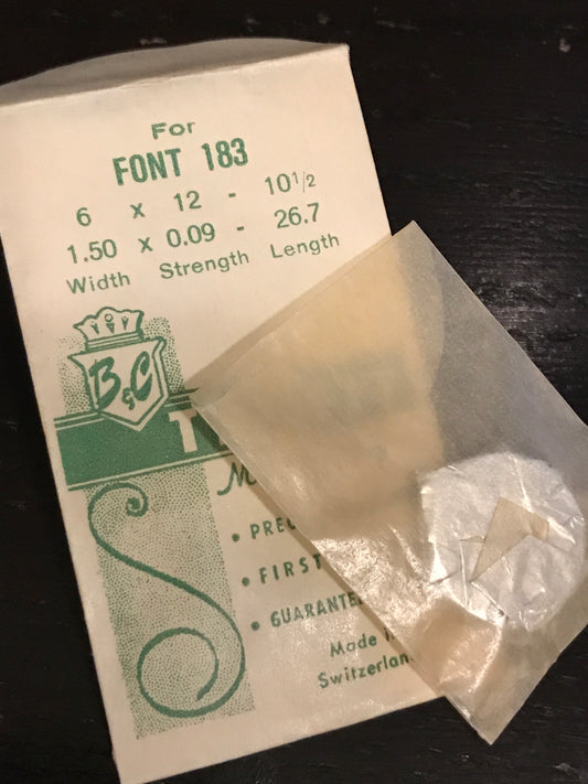 Trufit Mainspring for FONT caliber 183 - Steel