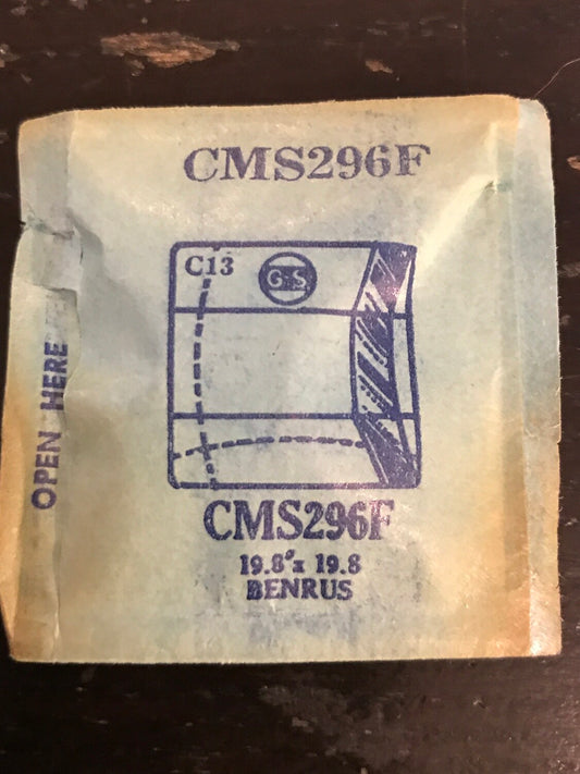 GS Fancy Crystal CMS296F for BENRUS Olson, Wilson - 19.8 x 19.8 mm - New