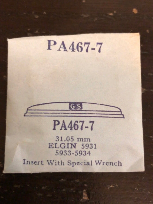 GS PA467-7 Watch Crystal 32.05mm for Elgin case #5931, 5933, 5934 - New