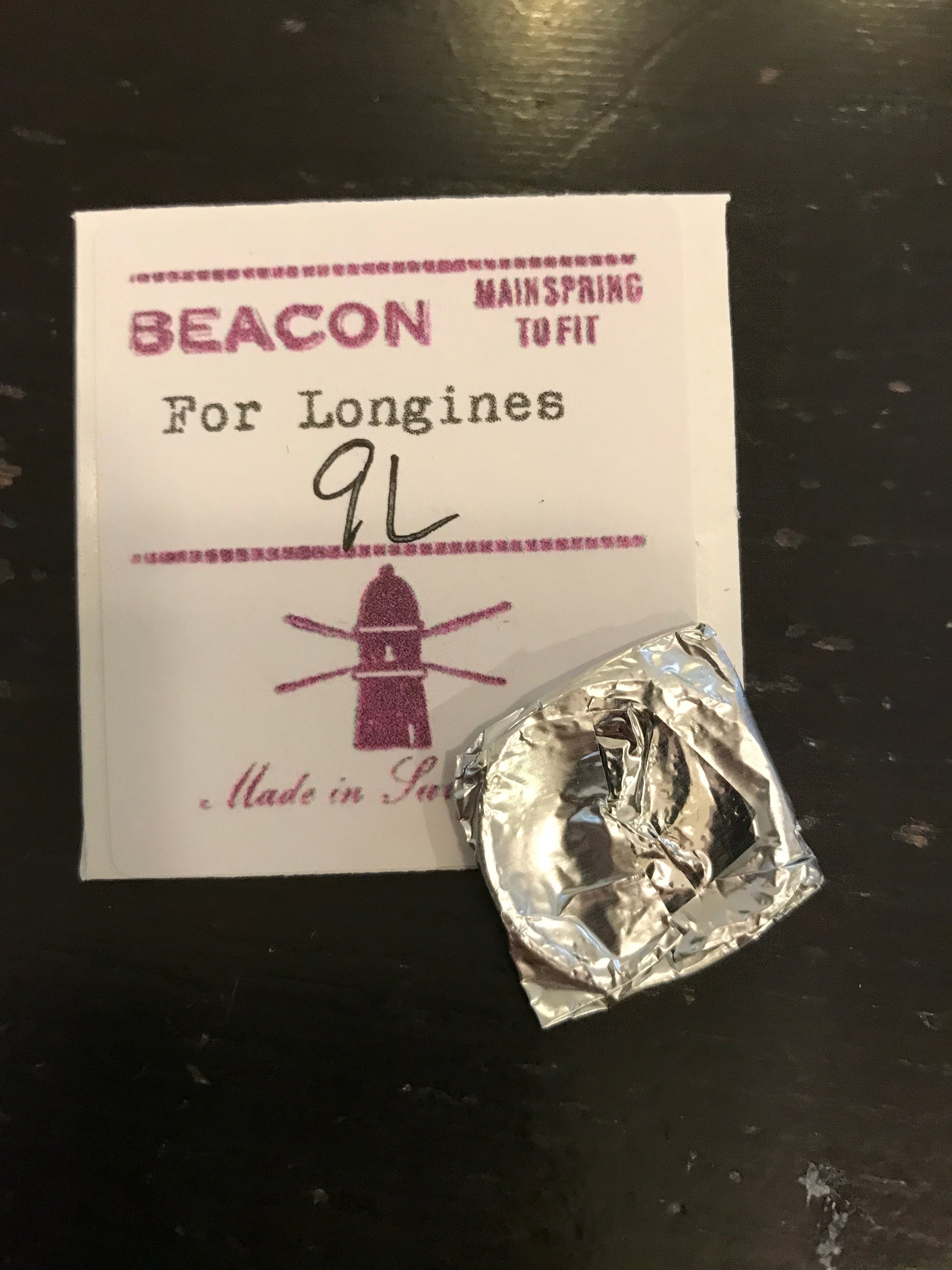 Beacon Mainspring for Longines caliber 9L movements - steel – Vintage ...