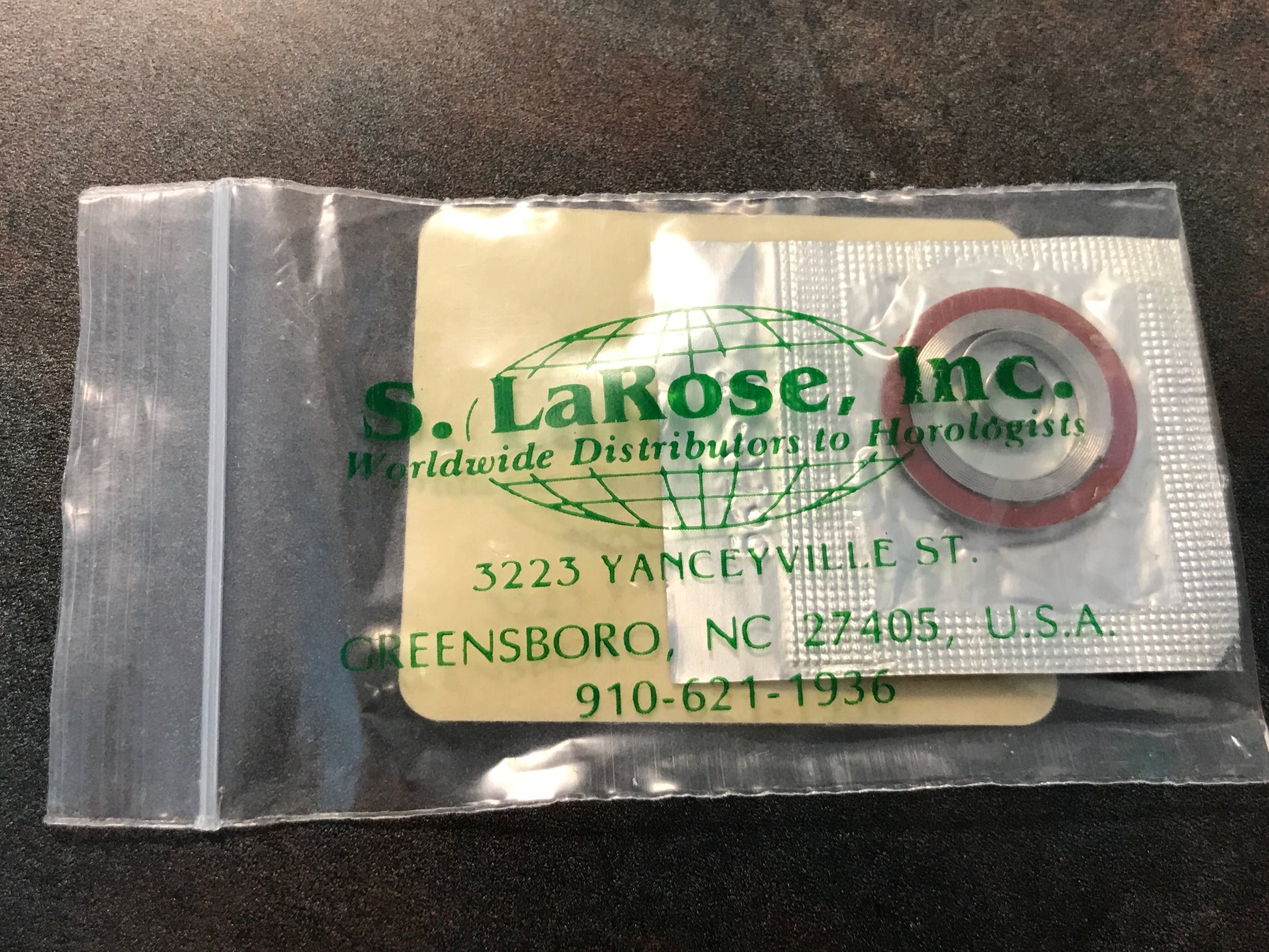 Waltham 6s Mainspring Factory No. 2215 from S. LaRose - Alloy
