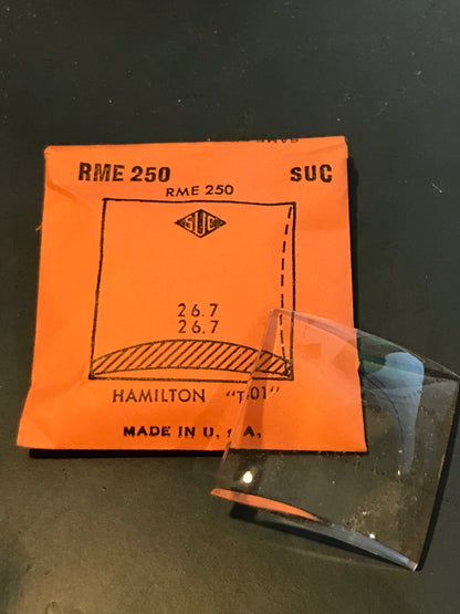 SUC Rocket Crystal RME 250 for HAMILTON "T401" - 26.7 x 26.7mm - New