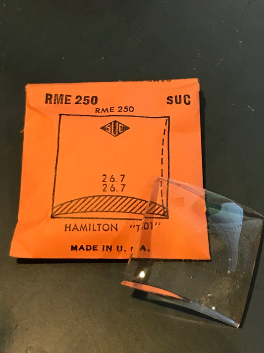 SUC Rocket Crystal RME 250 for HAMILTON "T401" - 26.7 x 26.7mm - New