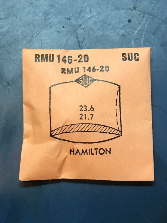 SUC Rocket Crystal RMU 146-20 for HAMILTON - 23.6 x 21.7mm - New