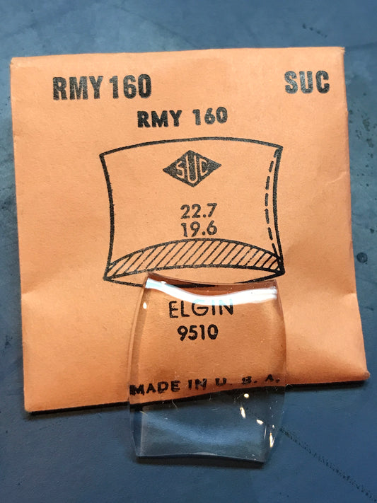 SUC Rocket Crystal RMY 160 for ELGIN case #9510 - 22.7 x 19.6mm - New