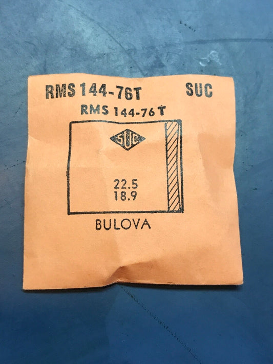 SUC Rocket Crystal RMS 144-76T for BULOVA - 22.5 x 18.9mm - New