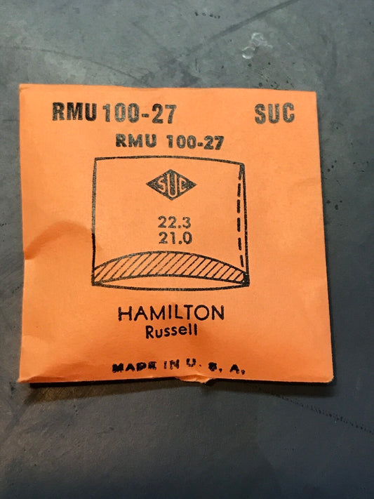 SUC Rocket Crystal RMU 100-27 for HAMILTON Russell - 22.3 x 21.0mm - New