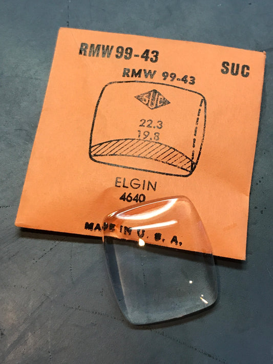SUC Rocket Crystal RMW 99-43 for ELGIN case #4640 - 22.3 x 19.8mm - New