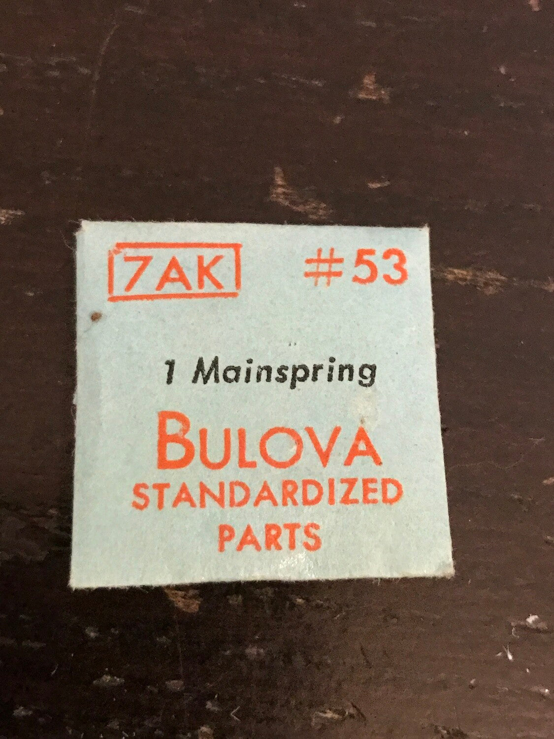 Bulova Factory Mainspring for caliber 7AK, 7AA, 7AN, 7AH, 7AP - Steel