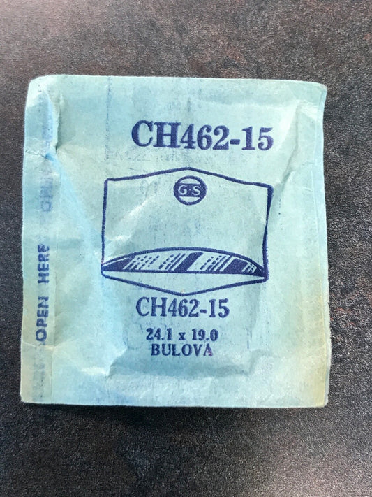 GS Fancy Crystal CH462-15 for BULOVA - 24.1 x 19.0 mm - New