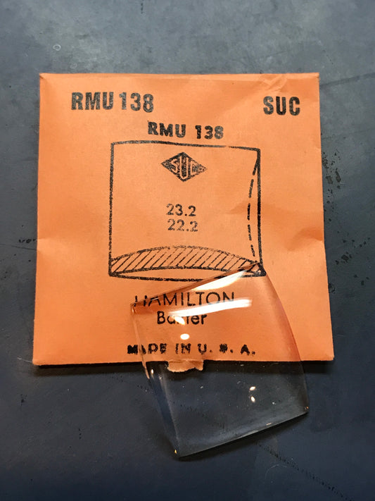 SUC Rocket Crystal RMU 138 for HAMILTON Baxter - 23.2 x 22.2mm - New