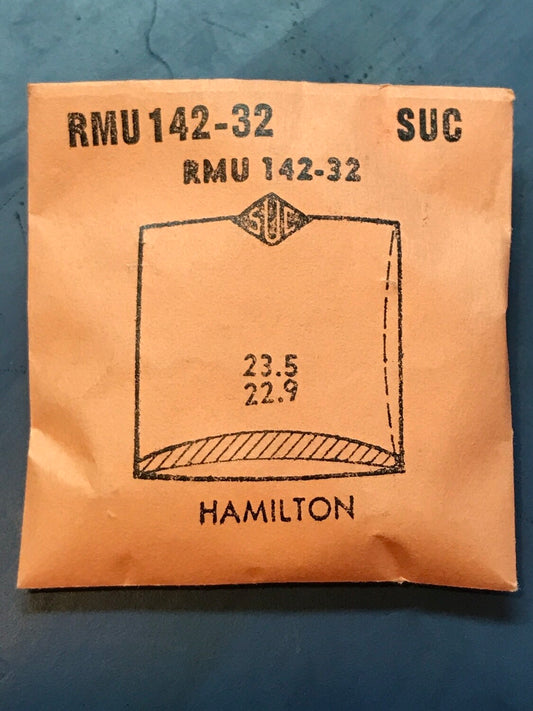SUC Rocket Crystal RMU 142-32 for HAMILTON - 23.5 x 22.9mm - New
