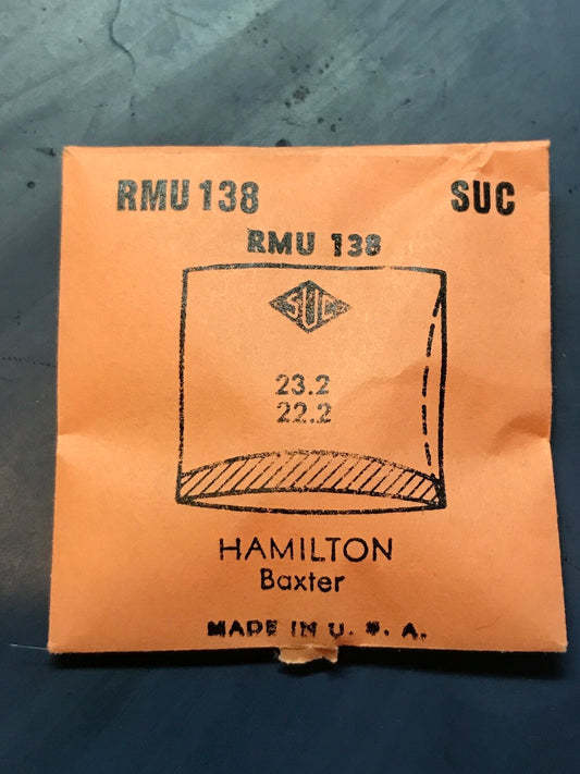 SUC Rocket Crystal RMU 138 for HAMILTON Baxter - 23.2 x 22.2mm - New