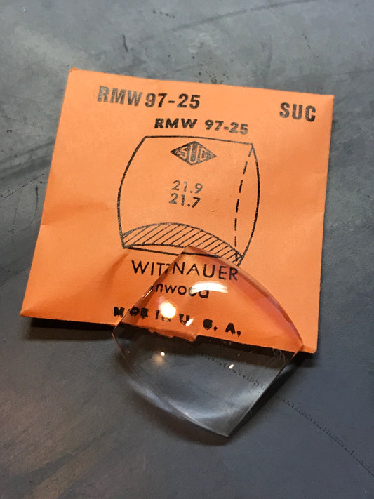 SUC Rocket Crystal RMW 97-25 for WITTNAUER Inwood - 21.9 x 21.7mm - New