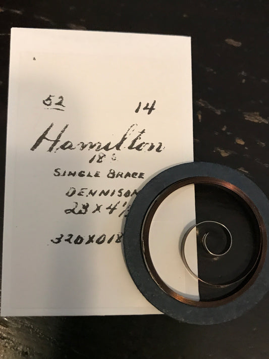Hamilton 18s Mainspring Factory No. 14 - Steel