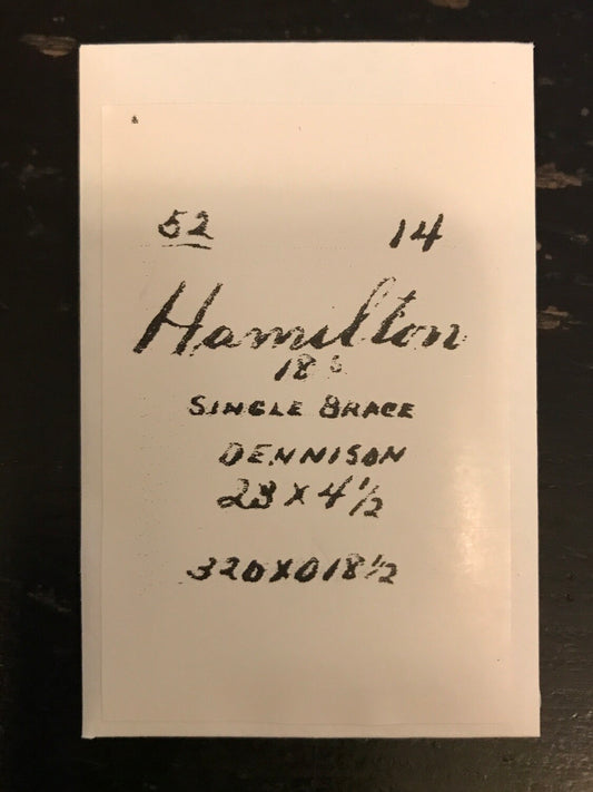 Hamilton 18s Mainspring Factory No. 14 - Steel