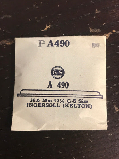 GS PA490 Acrylic Watch Crystal 39.6 mm for Ingersoll Kelton - New