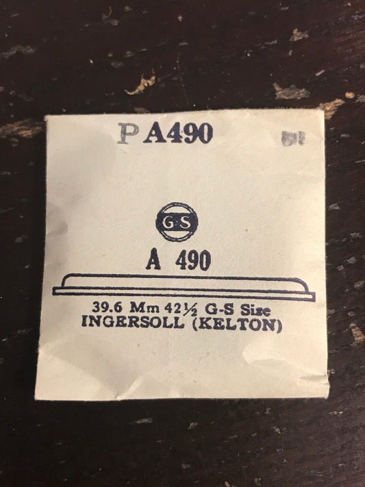 GS PA490 Acrylic Watch Crystal 39.6 mm for Ingersoll Kelton - New