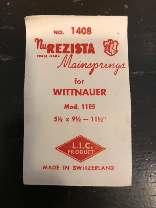 NuREZISTA Mainspring #1408 for Wittnauer caliber 11ES - Steel