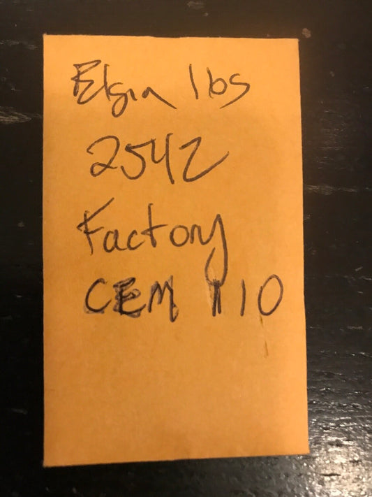 Marco Mainspring #110 for 16s Elgin Factory No. 2542 - Steel