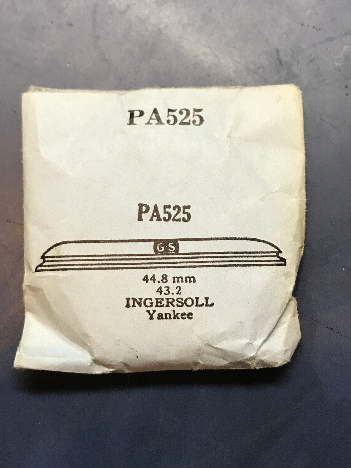 GS PA525 Pocket Watch Crystal 44.8 / 43.2 mm for Ingersoll Yankee- New