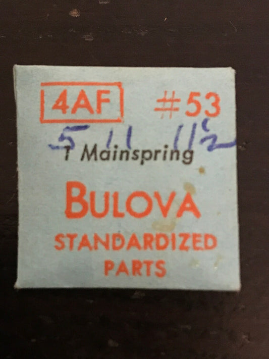 Bulova Factory Mainspring for caliber 4AF - steel