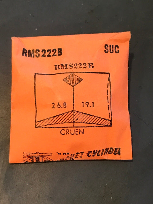 SUC Rocket Faceted Crystal RMS 222B for GRUEN - 26.8 x 19.1mm - New