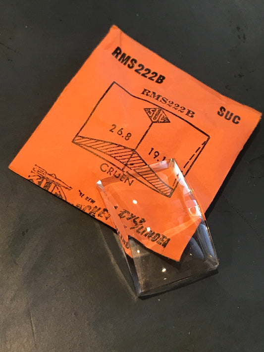 SUC Rocket Faceted Crystal RMS 222B for GRUEN - 26.8 x 19.1mm - New