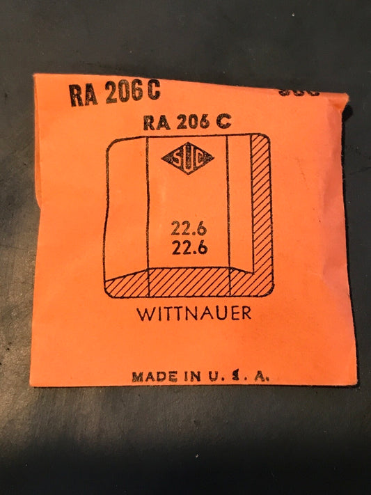 SUC Rocket Faceted Crystal RA 206C for WITTNAUER - 22.6 x 22.6mm - New