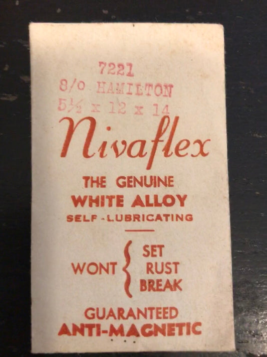 Nivaflex Mainspring for 8/0s Hamilton No. 7221 - Alloy