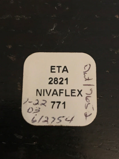 Nivaflex Unbreakable Mainspring for ETA 2821 - Alloy