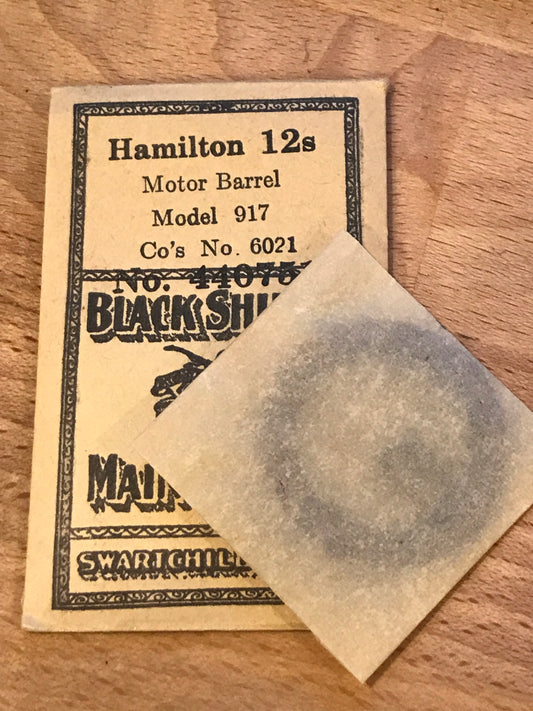 Swartchild Black Shield Mainspring for Hamilton 12s #6021 - Steel