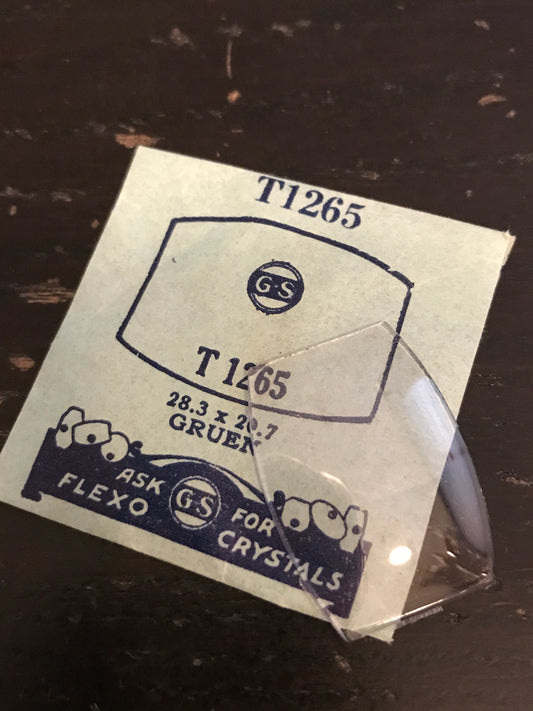 GS Flexo Flat Crystal T1265 for GRUEN - 28.3 x 20.7 mm - New