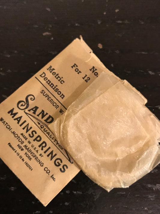 Sandsteel Mainspring for Elgin 12s Factory No. 2339 - Steel
