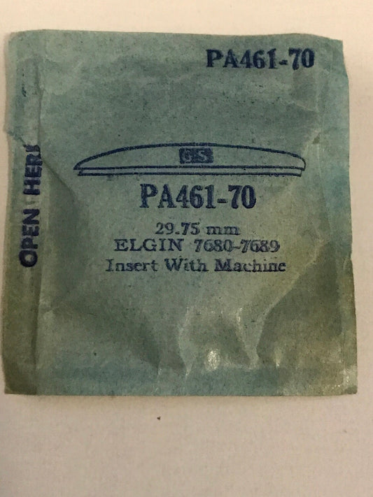 GS PA461-70 Watch Crystal 29.75 mm for Elgin Wrist Case #7680 - 7689 - New